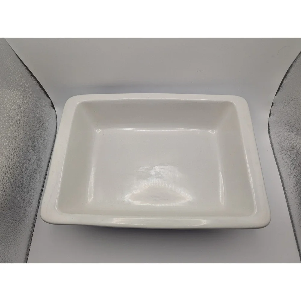 Vtg Tabletops Unlimited Over and Over Baking Dish‎ Blue Leaf 10x7